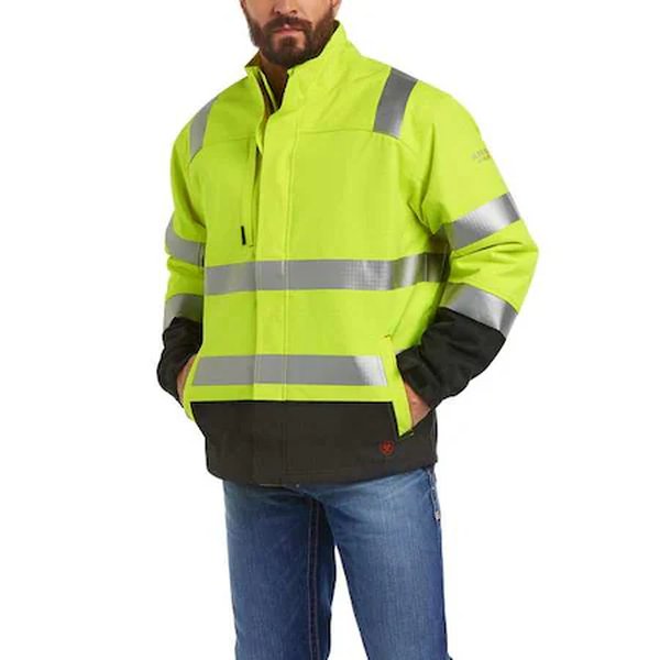 Chaqueta impermeable alta visibilidad FR A