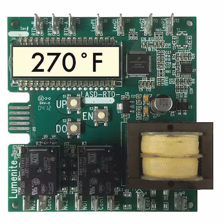 Controlador de niveltemperatura LCD 24 VCA A