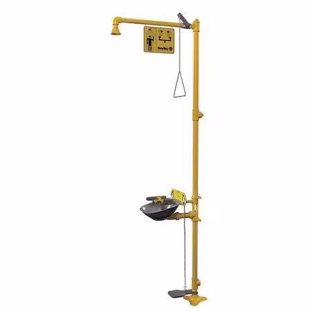 Ducha con lavaojos de acero inoxidable E