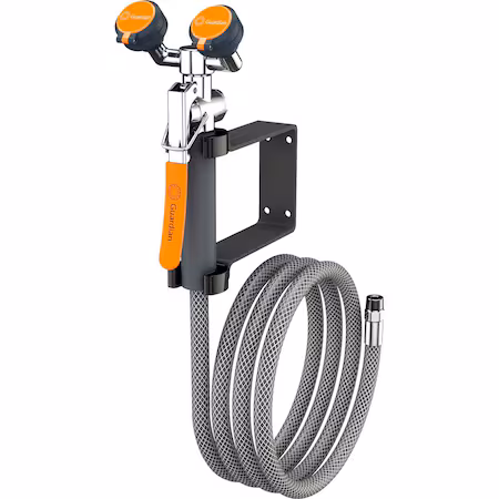 Manguera lavaojos empapador montado en pared A