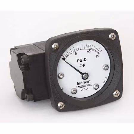 Manómetro 0 a 15 psi Midwest Instrument I