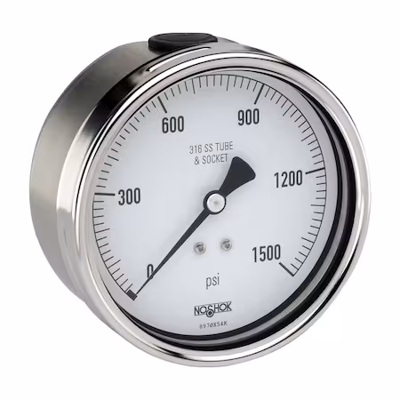 Manómetro de acero inoxidable 6 1000 psi A