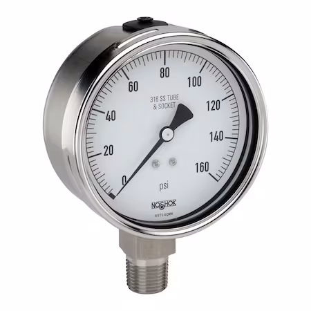 Manómetro de acero inoxidable 6 3000 psi B