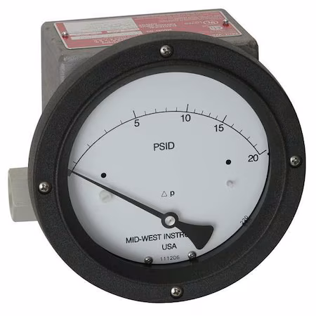 Manómetro MIDWEST INSTRUMENT 0 a 5 psi F