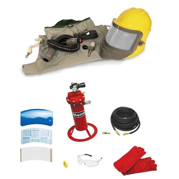 Paquete básico de respirador para chorro abrasivo A