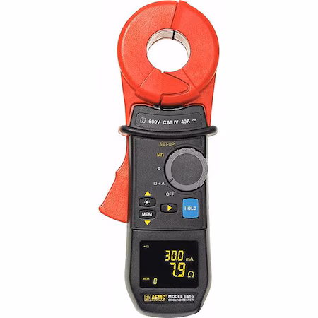 Probador de abrazadera a tierra OLED A