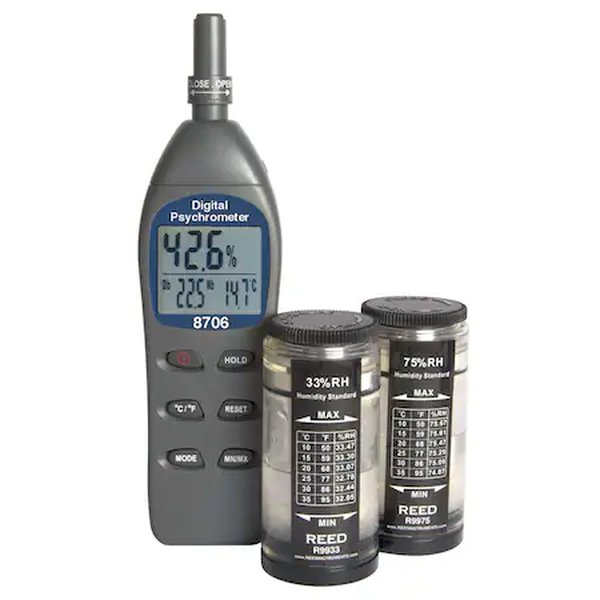 Psicrómetro REED con calibración de humedad A