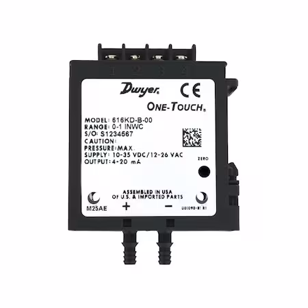 Transmisor de presión diferencial Dwyer 0-10 w.c. A