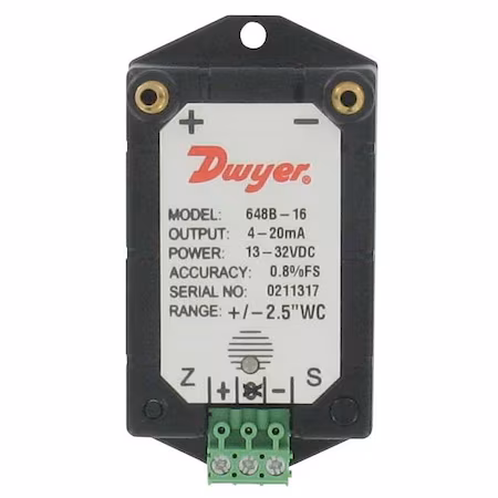 Transmisor de presión diferencial Dwyer O