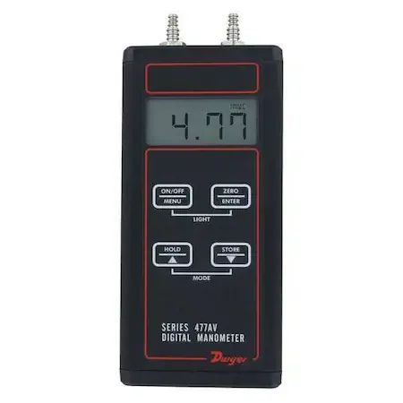 Manómetro Digital Dwyer para Flujo de Aire