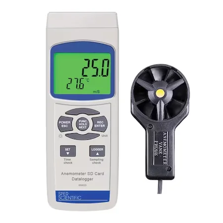 Anemómetro Registrador de Tarjeta Sd - Sper Scientific